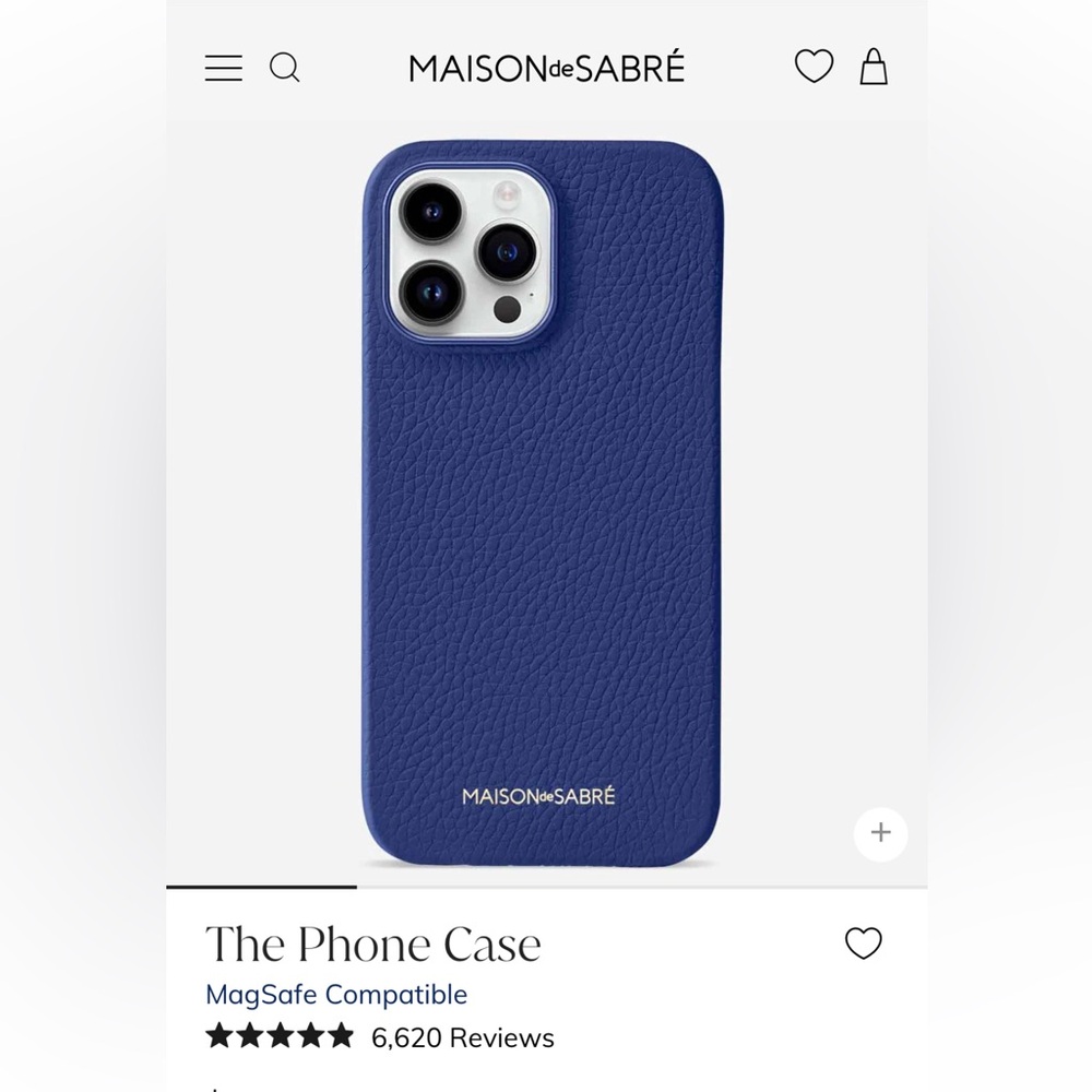 Maison de Sabre iPhone 14 Pro leather case